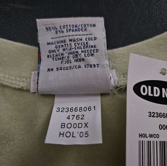 Vintage '05 - NWT Old Navy Green Cotton Stretch Jersey - Size XL - Picture 3 of 9
